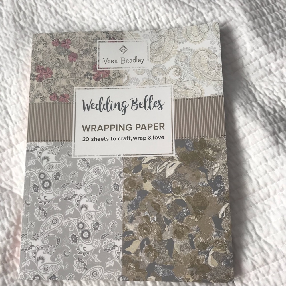 Vera Bradley Wedding Belles Wrapping Paper Book